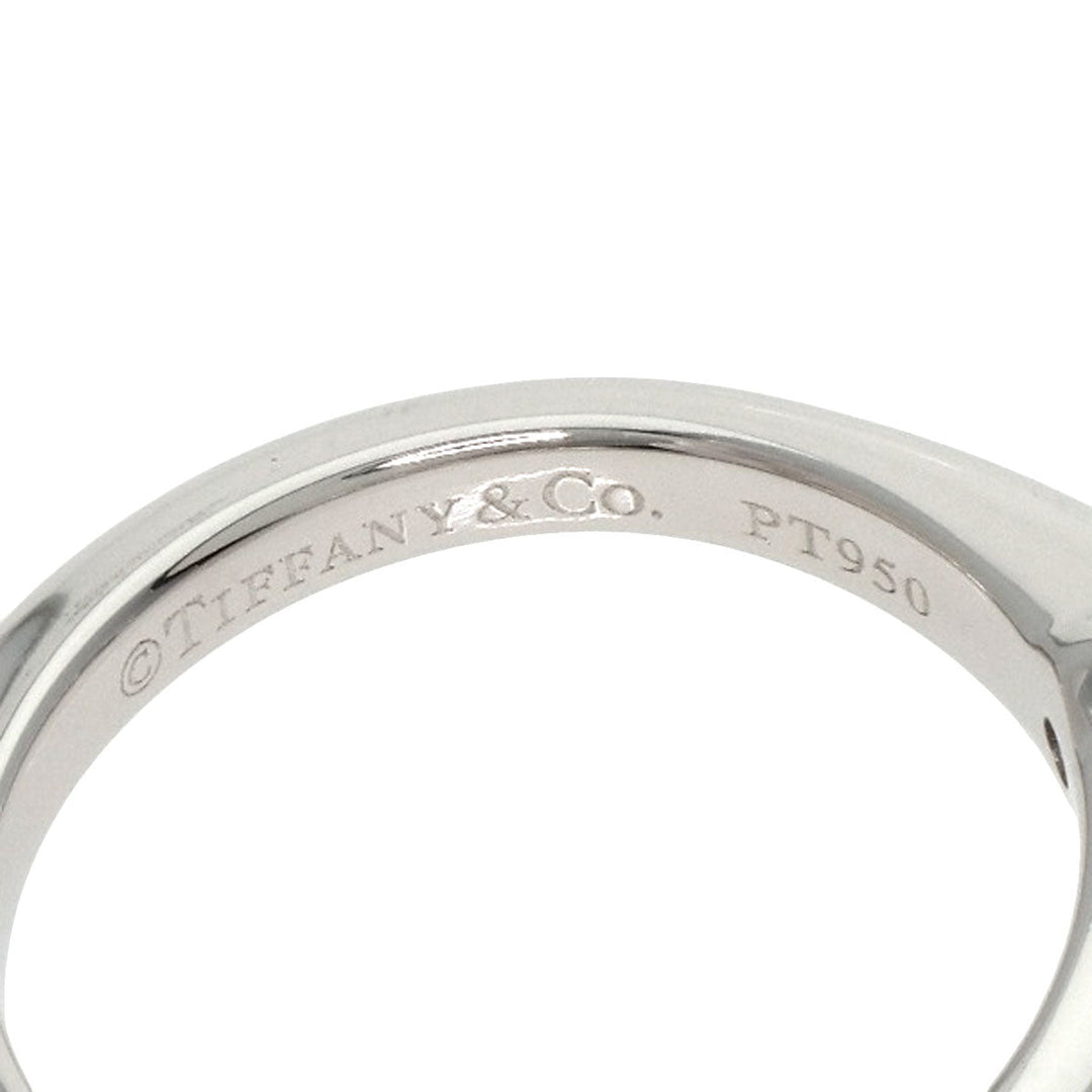 TIFFANY&Co. Ring PT950 Silver Solitaire knife edge 1P diamond Women Used Authentic