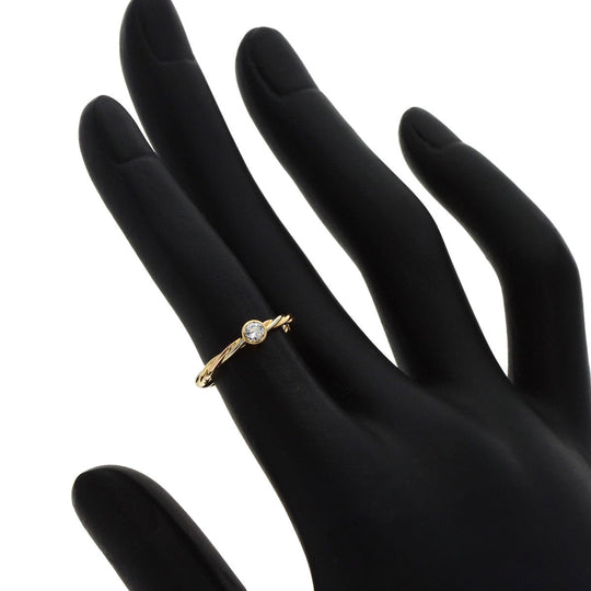 CARTIER Ring 18K Yellow Gold gold Twisted Three-Color Diamond