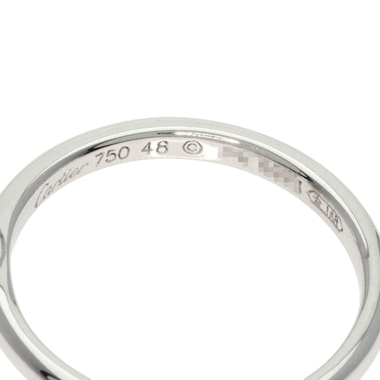 CARTIER Ring K18WG Silver Diamant Legend Heart Diamond #48 Women Used Authentic