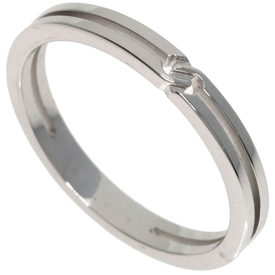 GUCCI Ring K18WG Silver Infinity 0.1" #8 Women Used Authentic