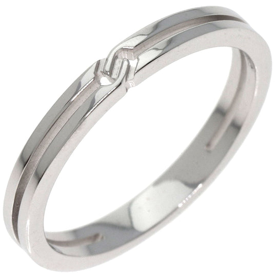 GUCCI Ring K18WG Silver Infinity 0.1" #8 Women Used Authentic