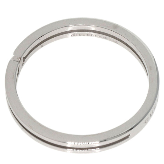 GUCCI Ring K18WG Silver Infinity 0.1" #8 Women Used Authentic