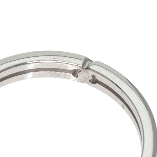 GUCCI Ring K18WG Silver Infinity 0.1" #8 Women Used Authentic