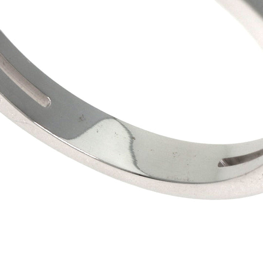 GUCCI Ring K18WG Silver Infinity 0.1" #8 Women Used Authentic