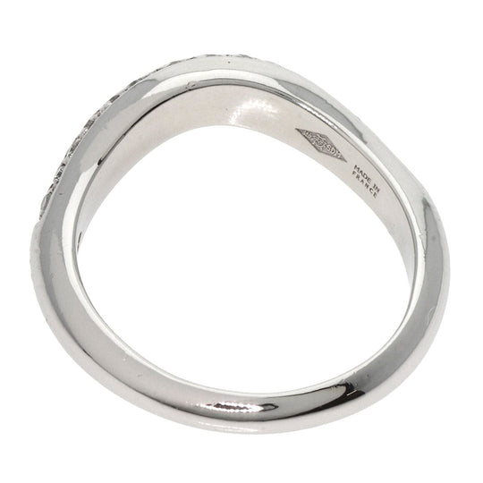 BVLGARI Ring PT950 Silver Fedi Pavé Diamond
