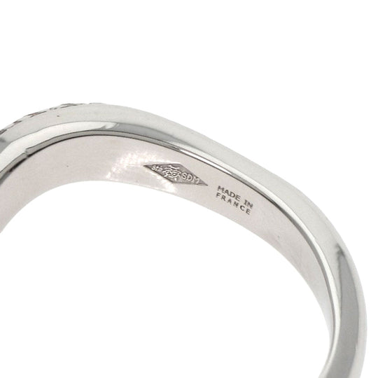 BVLGARI Ring PT950 Silver Fedi Pavé Diamond