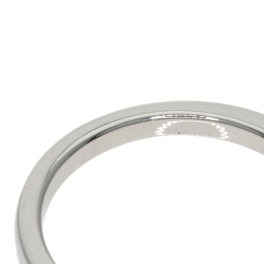 BVLGARI Ring PT950 Silver Dedicata Venice Diamond Women Used Authentic