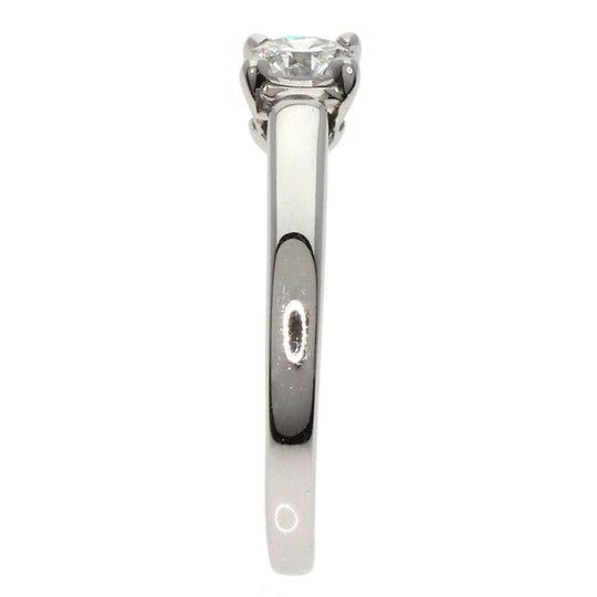 BVLGARI Ring PT950 Silver 1P diamond Women Used Authentic