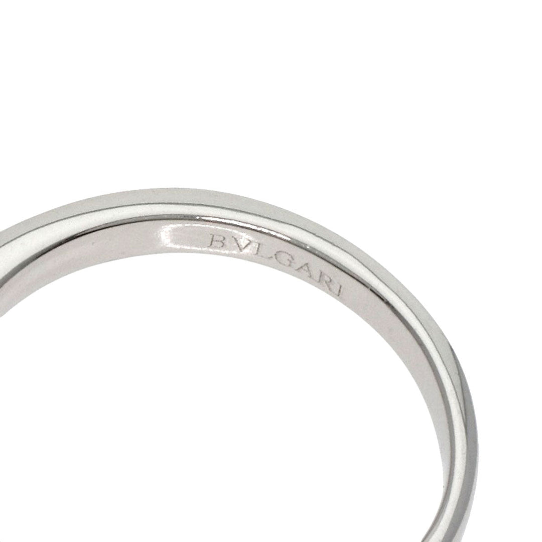 BVLGARI Ring PT950 Silver 1P diamond Women Used Authentic