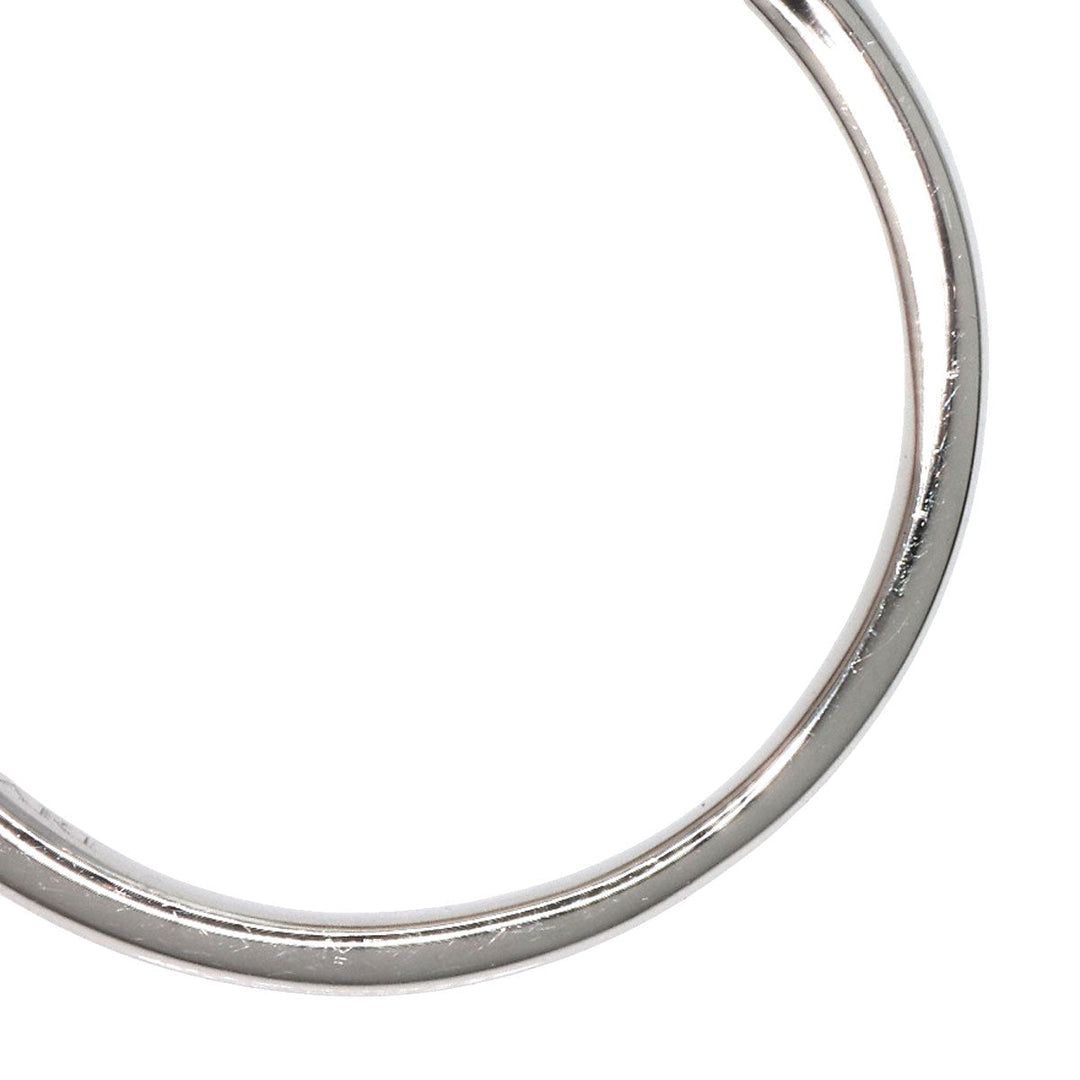 BVLGARI Ring PT950 Silver 1P diamond Women Used Authentic
