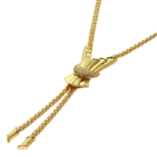 JUNE Necklace 18K Yellow Gold gold diamond