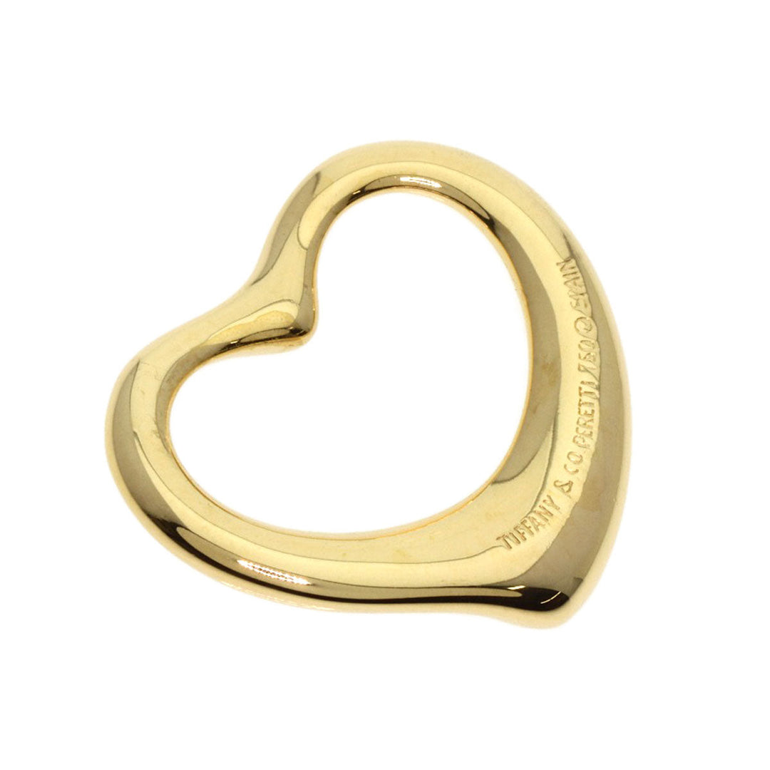 TIFFANY&Co. Pendant top 18K Yellow Gold gold Open heart diamond Women Used Authentic