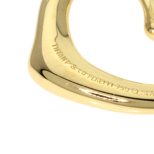 TIFFANY&Co. Pendant top 18K Yellow Gold gold Open heart diamond Women Used Authentic