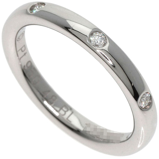 Van Cleef & Arpels Ring PT950 Silver Infinie Etoile 3P Diamond #48