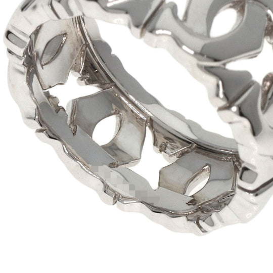 CARTIER Ring K18WG Silver Entrelaces #50