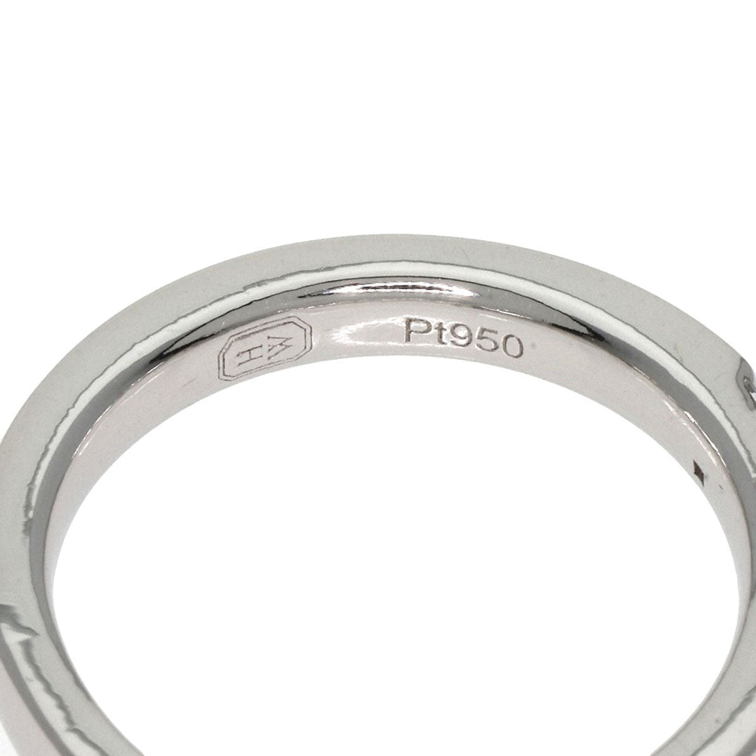 HARRY WINSTON Ring PT950 Silver Princess Cut Diamond Women Used Authentic