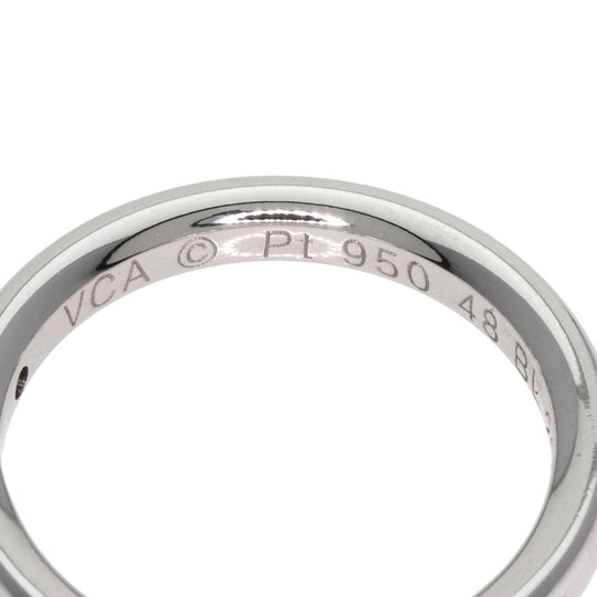 Van Cleef & Arpels Ring PT950 Silver Infinie Etoile 3P Diamond #48 Women Used Authentic