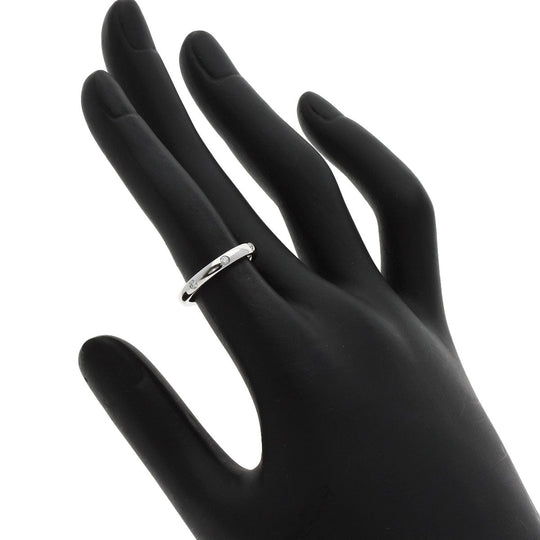 Van Cleef & Arpels Ring PT950 Silver Infinie Etoile 3P Diamond #48 Women Used Authentic