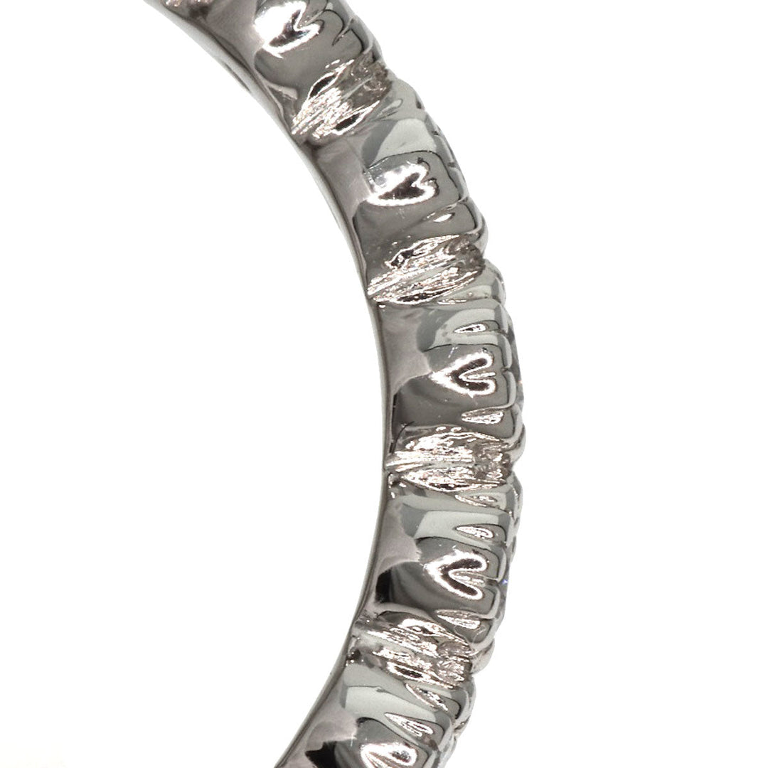 agete Ring PT900 Silver diamond Women Used Authentic