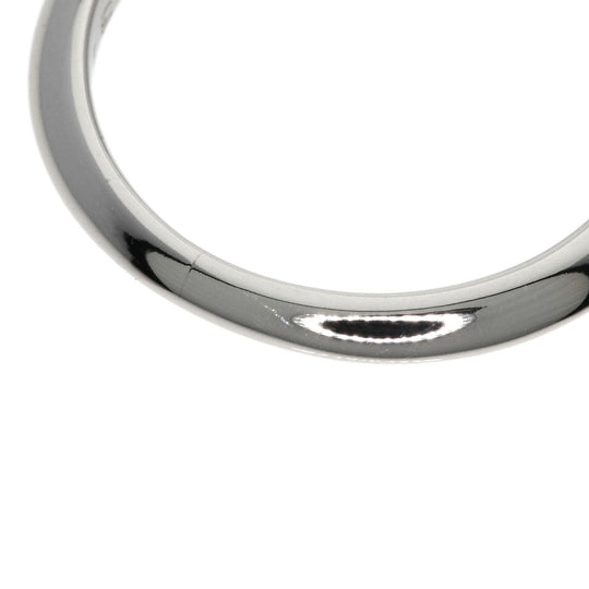 TIFFANY&Co. Ring PT950 Silver solitaire knife edge diamond Women Used Authentic
