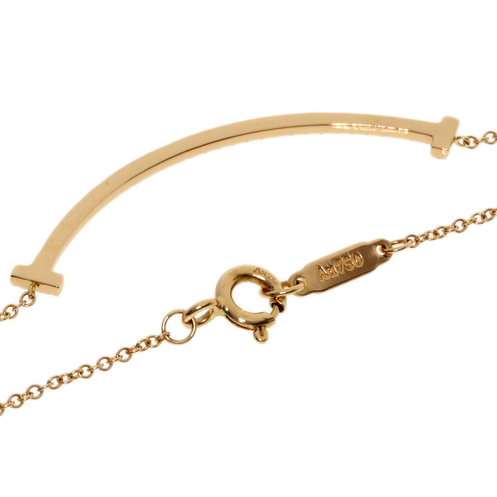 TIFFANY&Co. Necklace 18K Pink Gold gold TƒXƒ}ƒCƒ‹ ƒXƒ‚�[ƒ‹ Diamond Women Used Authentic