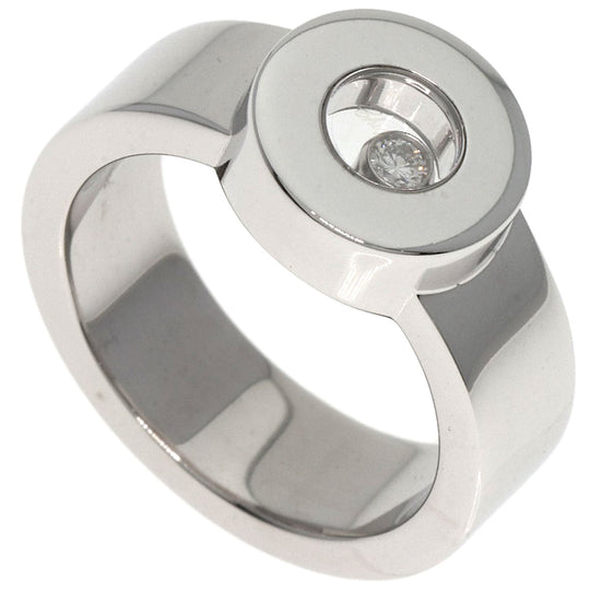 Chopard Ring K18WG Silver Happy Diamond 1P Diamond Women Used Authentic