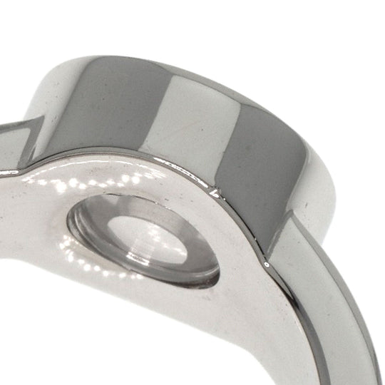 Chopard Ring K18WG Silver Happy Diamond 1P Diamond Women Used Authentic