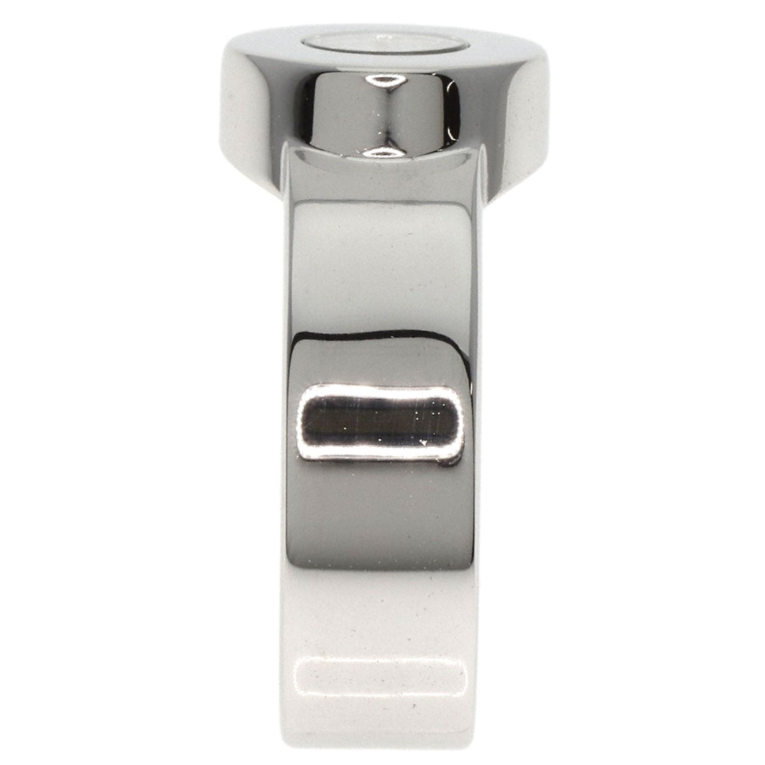 Chopard Ring K18WG Silver Happy Diamond 1P Diamond Women Used Authentic