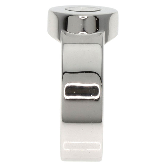 Chopard Ring K18WG Silver Happy Diamond 1P Diamond Women Used Authentic