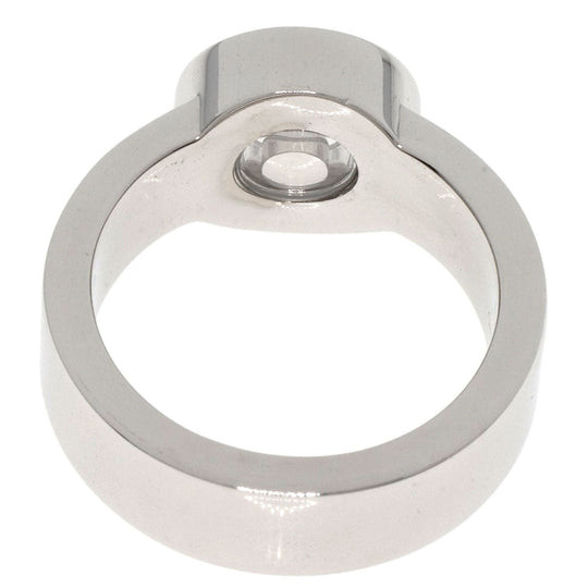 Chopard Ring K18WG Silver Happy Diamond 1P Diamond Women Used Authentic