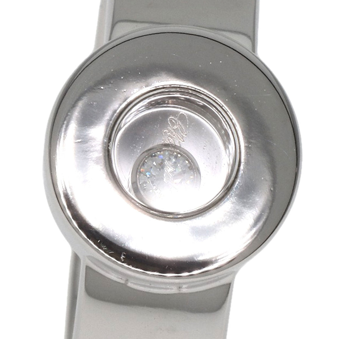 Chopard Ring K18WG Silver Happy Diamond 1P Diamond Women Used Authentic