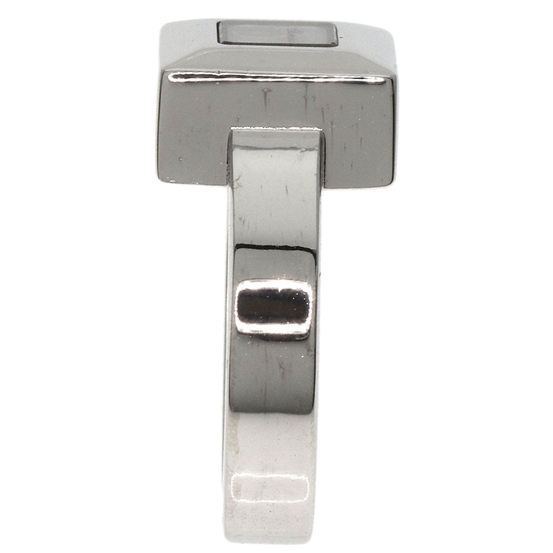Chopard Ring K18WG Silver Happy Diamond 1P Diamond Women Used Authentic