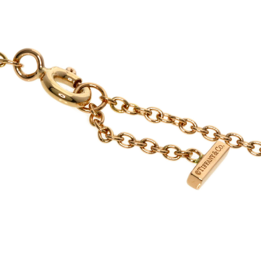 TIFFANY&Co. bracelet 18K Pink Gold gold T smile small Women Used Authentic