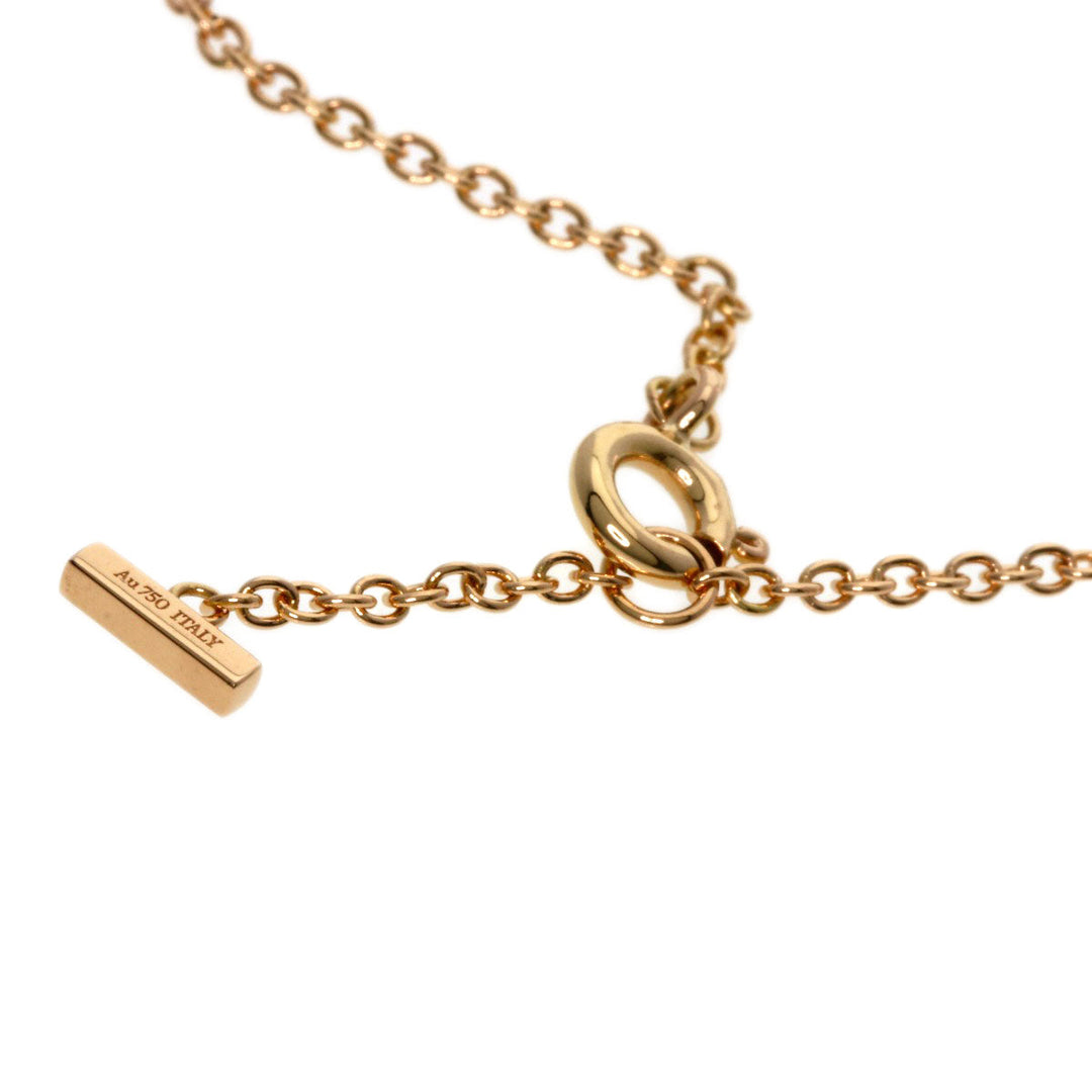 TIFFANY&Co. bracelet 18K Pink Gold gold T smile small Women Used Authentic