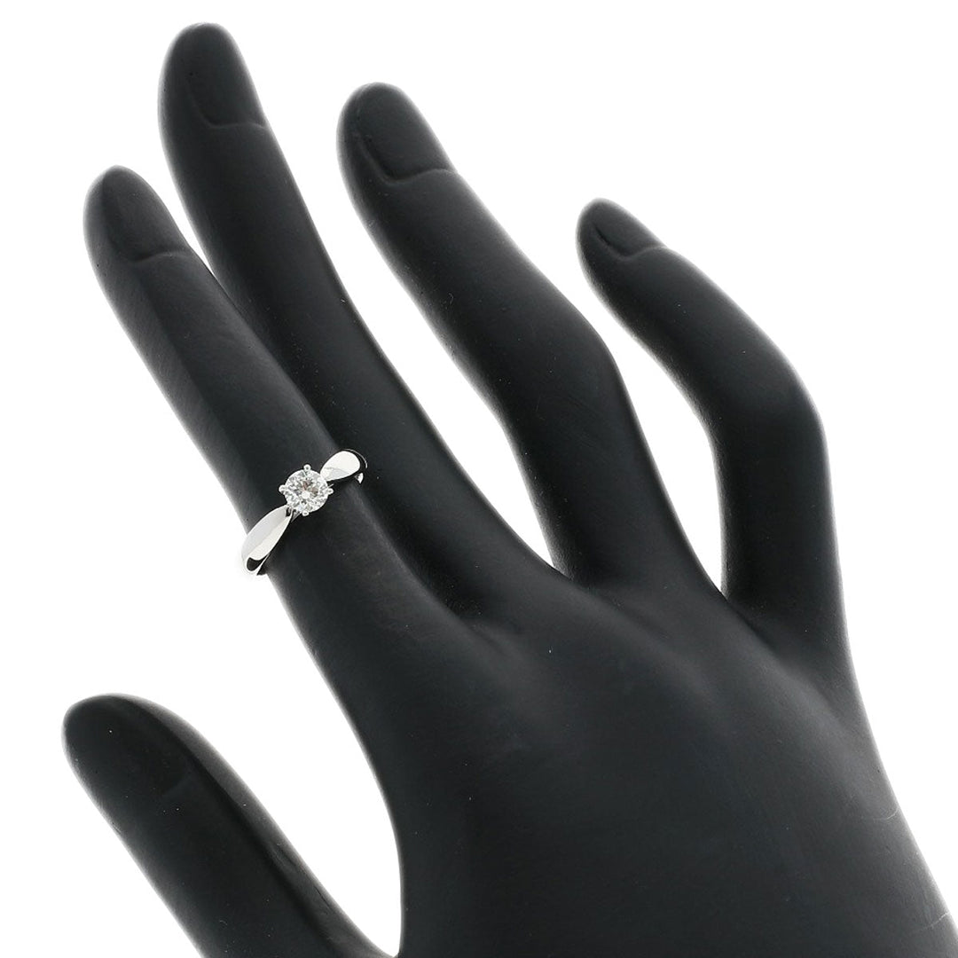 TIFFANY&Co. Ring PT950 Silver harmony solitaire diamond