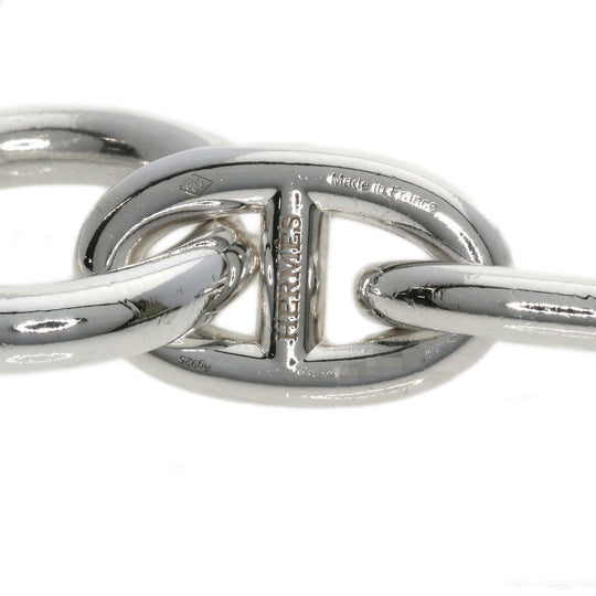 HERMES bracelet SV Silver Chene Dunkle GM Women Used Authentic