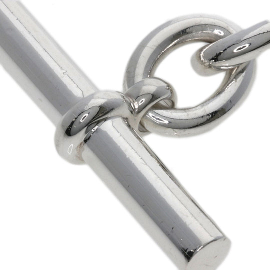 HERMES bracelet SV Silver Chene Dunkle GM Women Used Authentic