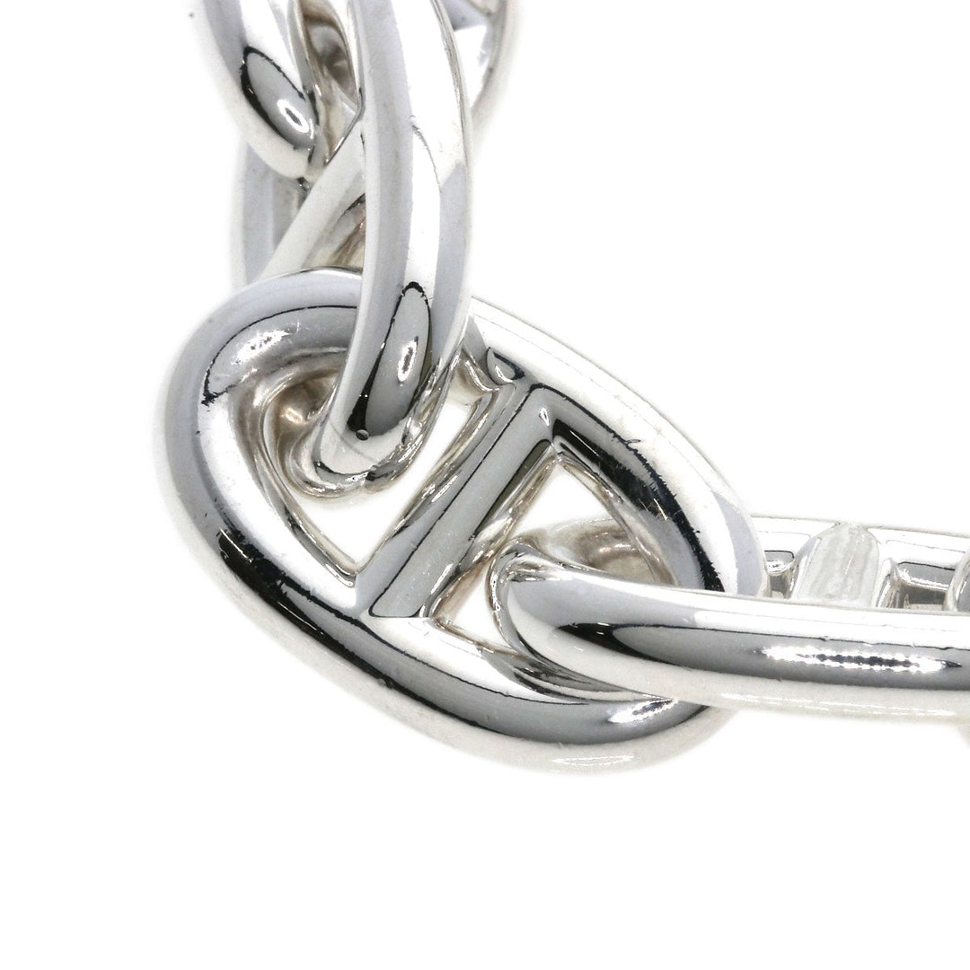HERMES bracelet SV Silver Chene Dunkle GM Women Used Authentic