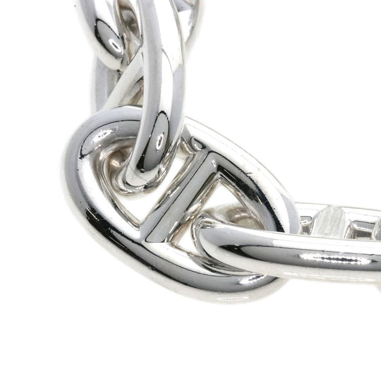 HERMES bracelet SV Silver Chene Dunkle GM Women Used Authentic