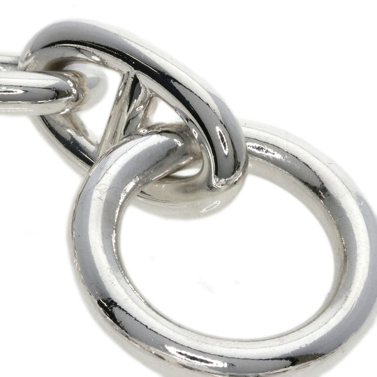 HERMES bracelet SV Silver Chene Dunkle GM Women Used Authentic