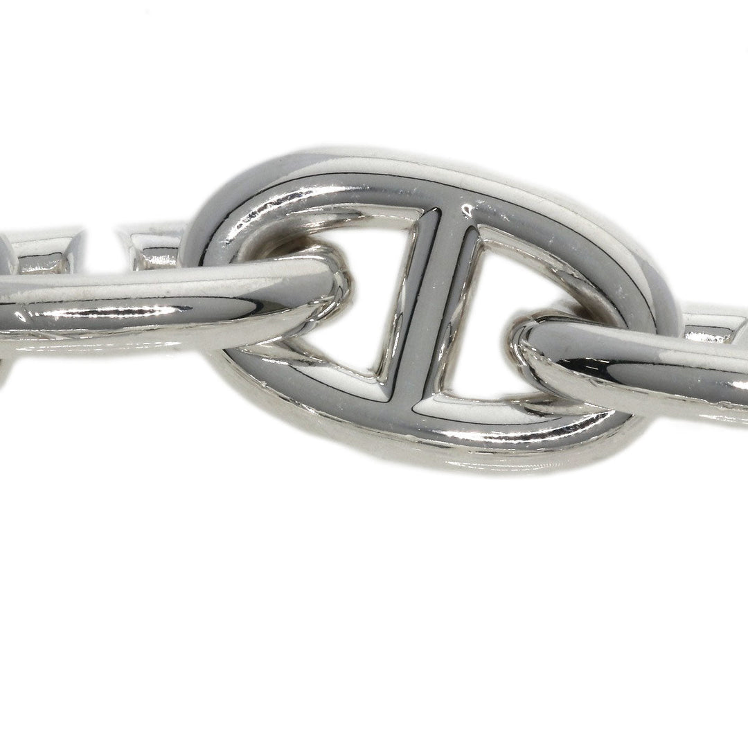 HERMES bracelet SV Silver Chene Dunkle GM Women Used Authentic