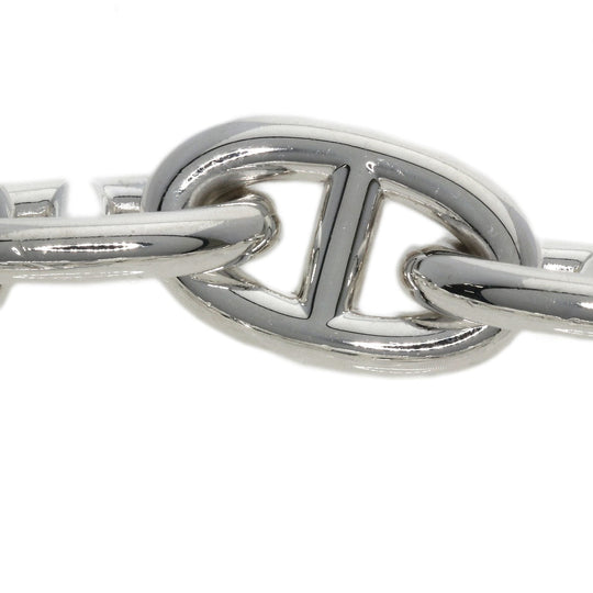 HERMES bracelet SV Silver Chene Dunkle GM Women Used Authentic