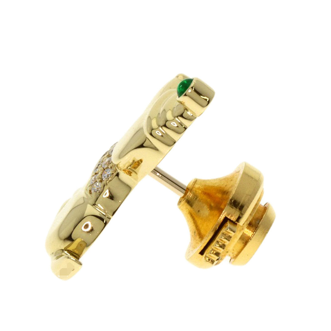 Gimel Brooch 18K Yellow Gold gold Dog Motif Diamond Emerald Pin Brooch