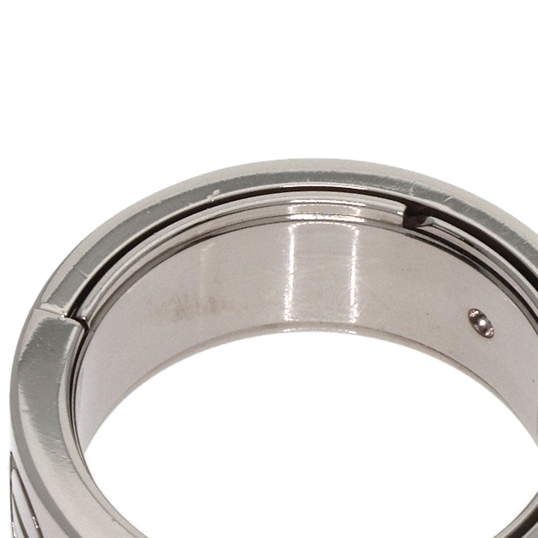 CARTIER Ring K18WG Silver Astro Love Ring #49 Women Used Authentic