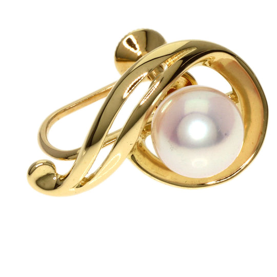 MIKIMOTO Earring 18K Yellow Gold gold Akoya pearl Pearl Women Used Authentic