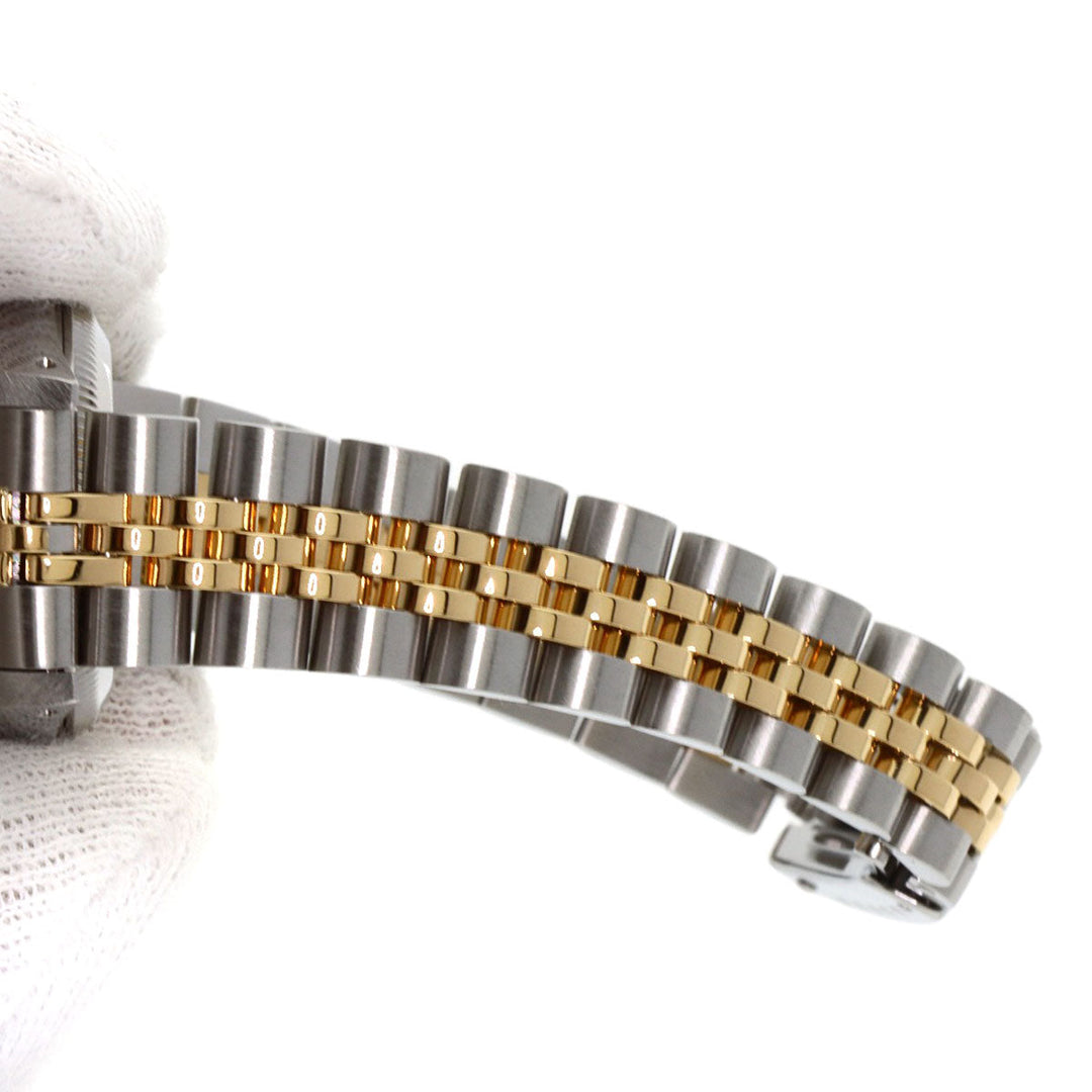 ROLEX Watches Mechanical Automatic 69173G Stainless Steel , SSxK18YG gold Datejust 10P Diamond Champagne Gold dial Women Used Authentic
