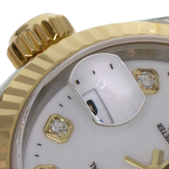 ROLEX Watches Mechanical Automatic 79173G Stainless Steel , SSxK18YG gold Datejust 10P Diamond white dial Women Used Authentic