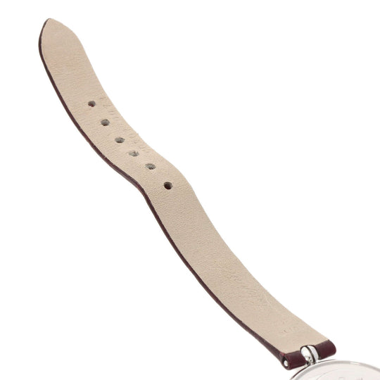 Chopard Watches Quartz 209415-1001 K18WG, leather Silver Happy diamond icon Silver dial Women Used Authentic