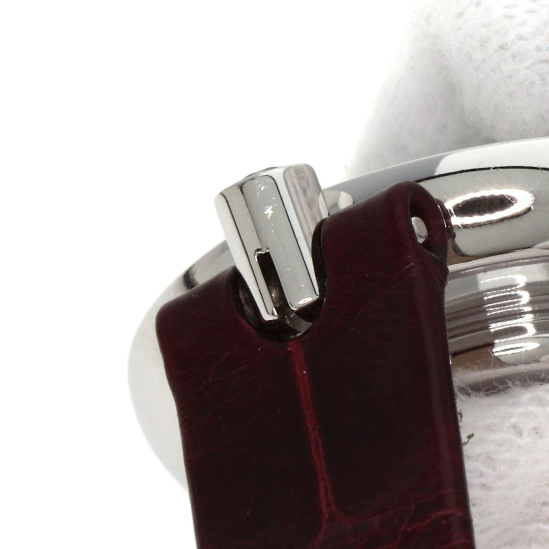 Chopard Watches Quartz 209415-1001 K18WG, leather Silver Happy diamond icon Silver dial Women Used Authentic