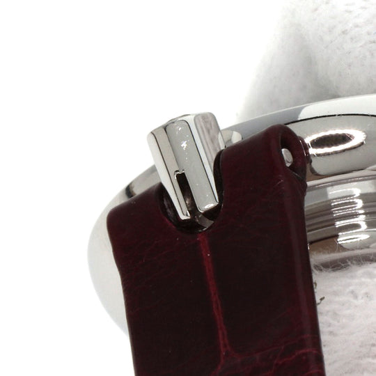 Chopard Watches Quartz 209415-1001 K18WG, leather Silver Happy diamond icon Silver dial Women Used Authentic